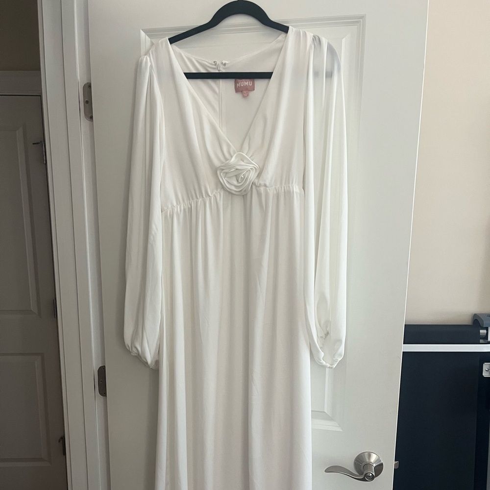 Show Me Your MuMu White Maxi Dress